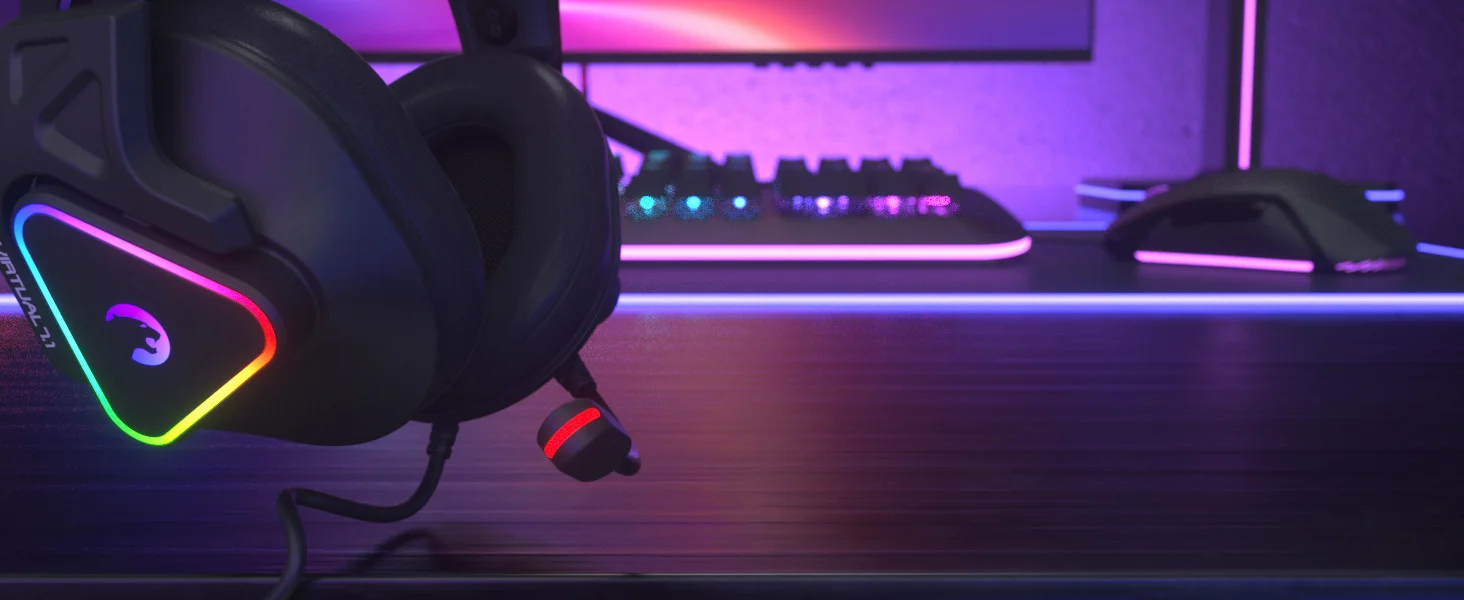 GamePower Kizaru Titreşimli 7.1 Surround RGB Gaming Kulaklık