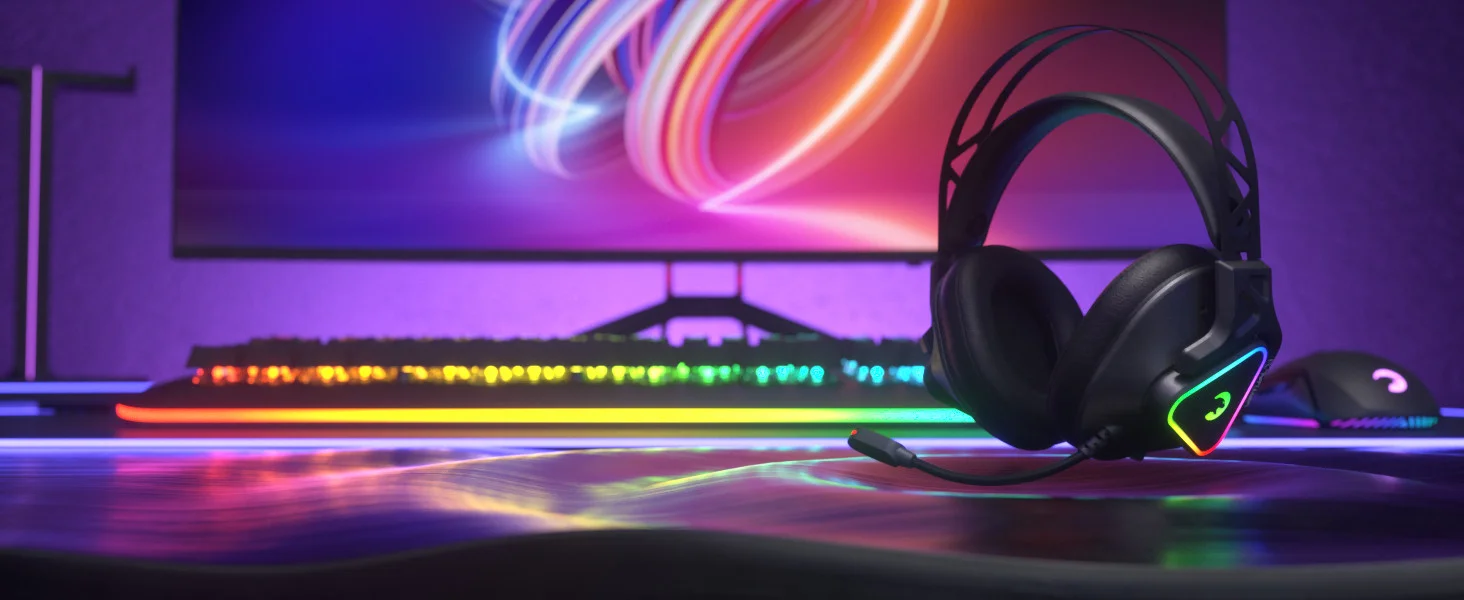 GamePower Kizaru Titreşimli 7.1 Surround RGB Gaming Kulaklık