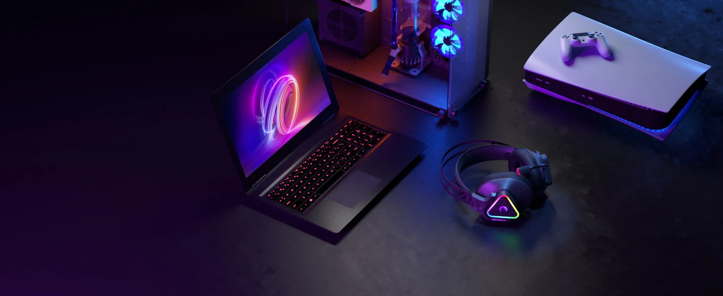 GamePower Kizaru Titreşimli 7.1 Surround RGB Gaming Kulaklık