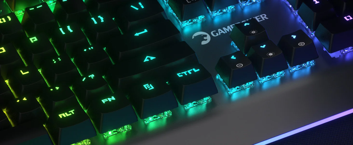 GamePower Starscream 60M RGB Kırmızı Switch 60 Milyon Türkçe Q USB Suya Dayanıklı Optik Mekanik Gaming Klavye (3x Switch Hediyeli) 3 Yıl Garantili