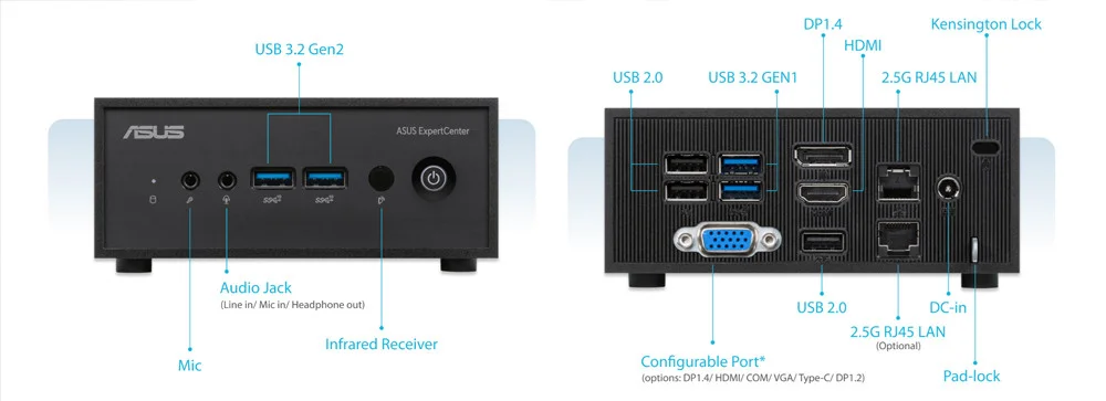 ASUS PN42-SN004AV N100 4GB 128GB Win11 Pro Mini PC