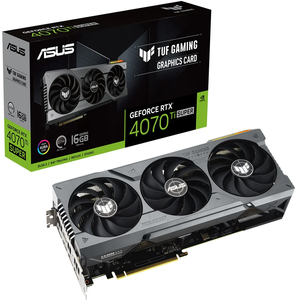 ASUS Tuf GeForce RTX 4070 Ti SUPER 16GB GDDR6X 256Bit DX12 DLSS 3 Gaming Ekran Kartı
