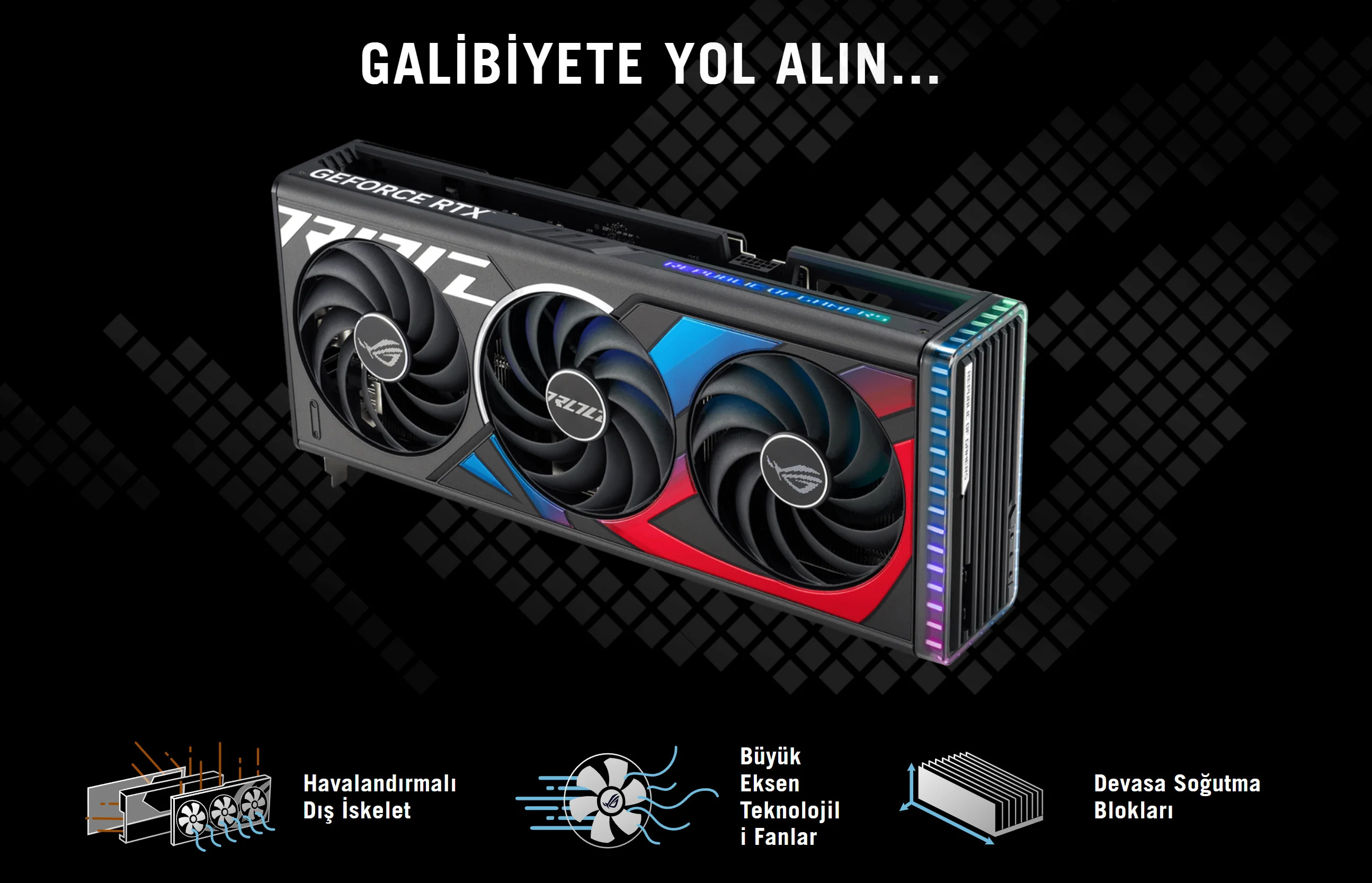 ASUS ROG Strix GeForce RTX 4070 Ti SUPER OC 16GB ROG-STRIX-RTX4070TIS-O16G-GAMING Gaming (Oyuncu) Ekran Kartı