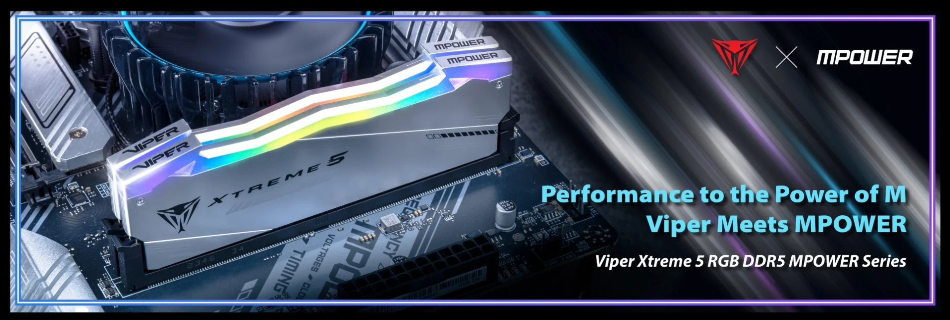 Patriot Viper Xtreme 5 MPOWER RGB PVXR548G80C38KM 48GB (2x24GB) DDR5 8000MHz Gaming Ram