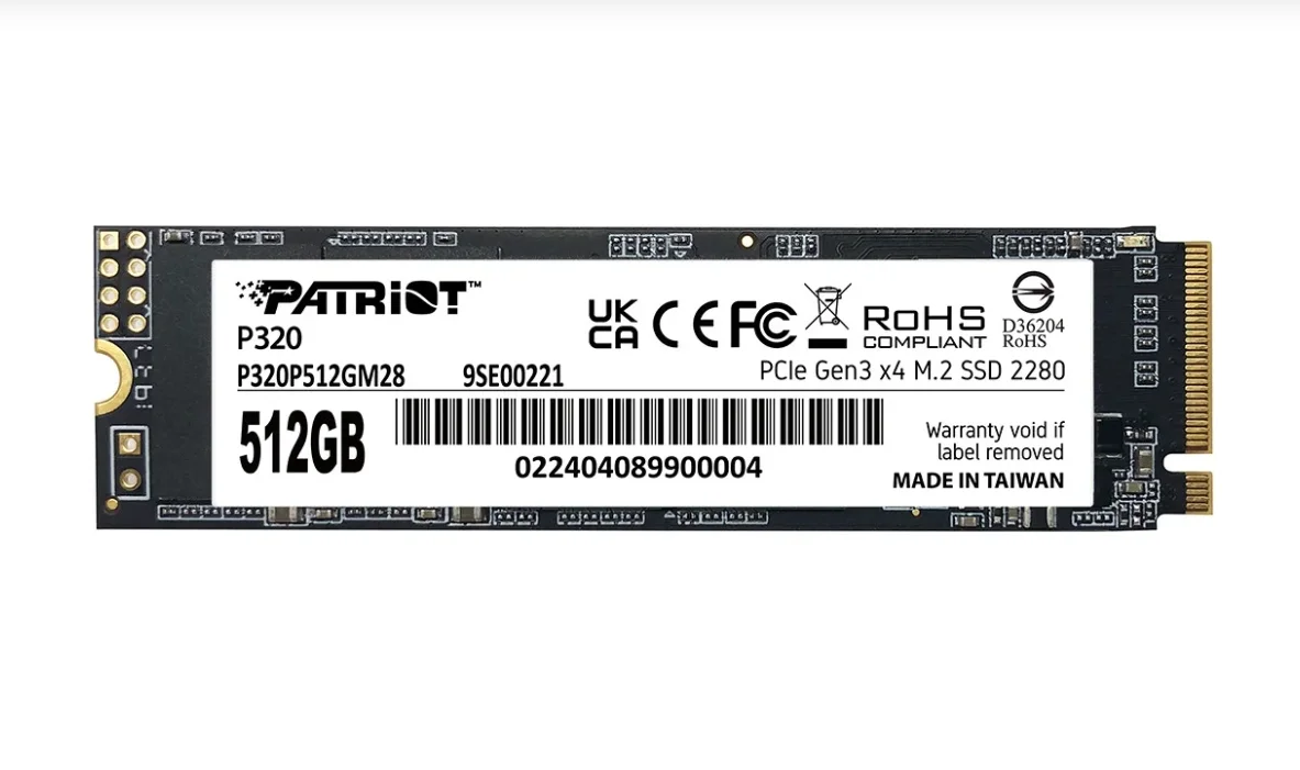 Patriot P320 2TB 3000/2200MB/s NVMe M.2 SSD Disk 