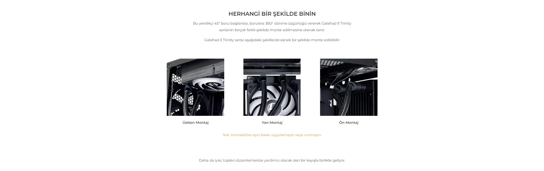 Lian Li Galahad II Trinity Performance 360mm Beyaz İşlemci Sıvı Soğutucu