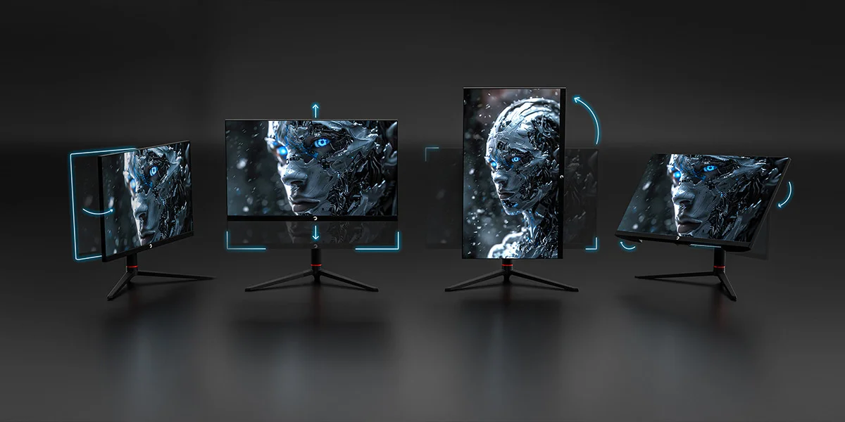 GamePower 24.5″ Scorp S10 RGB 500HZ 0.2MS FHD Flat FAST IPS Pivot HDR400 Speaker Gaming Monitör (Sıfır Ölü Piksel Garantili)