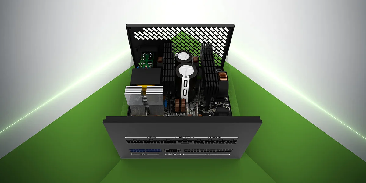 GamePower AXP-1200 14CM 80+ Platinum ATX3.0 PCI-E5.0 1200W Power Supply - 5 Yıl Garantili