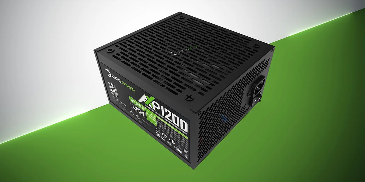 GamePower AXP-1200 14CM 80+ Platinum ATX3.0 PCI-E5.0 1200W Power Supply - 5 Yıl Garantili