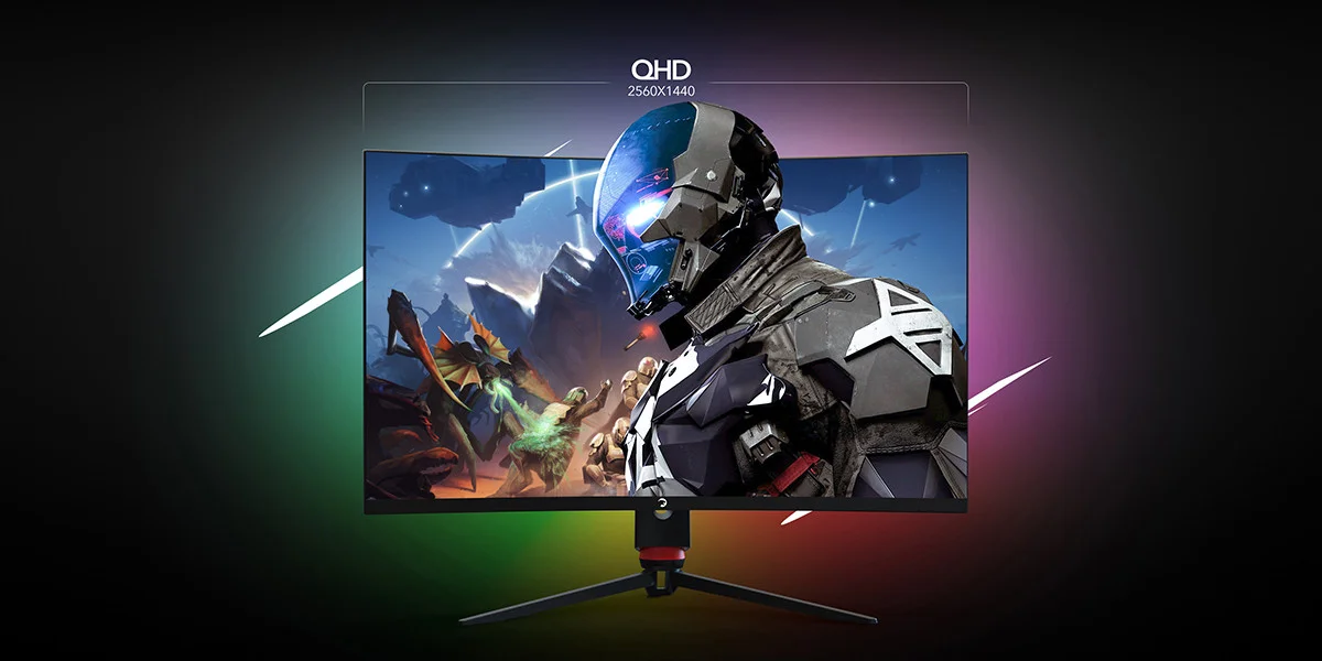 GamePower 32'' Vision V30 Curved 1000R RGB 240Hz 1ms 2K (QHD) , Kvm, Speaker, Type C Gaming Monitör (Sıfır Ölü Piksel Garantili)