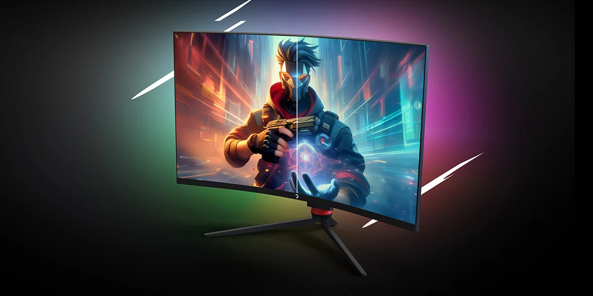 GamePower 32'' Vision V30 Curved 1000R RGB 240Hz 1ms 2K (QHD) , Kvm, Speaker, Type C Gaming Monitör (Sıfır Ölü Piksel Garantili)
