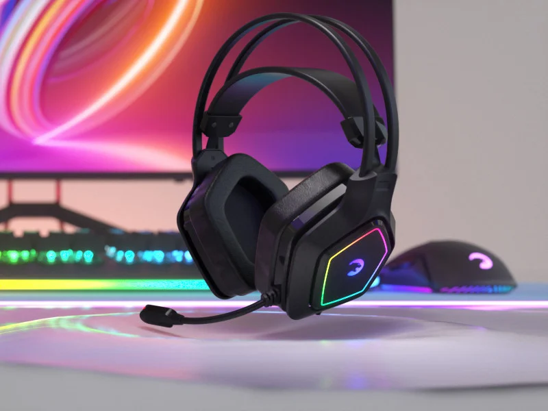 GamePower Mihawk Pro Siyah 7.1 Surround Hi-Fi RGB Titreşimli Gaming Kulaklık (Memory Foam)