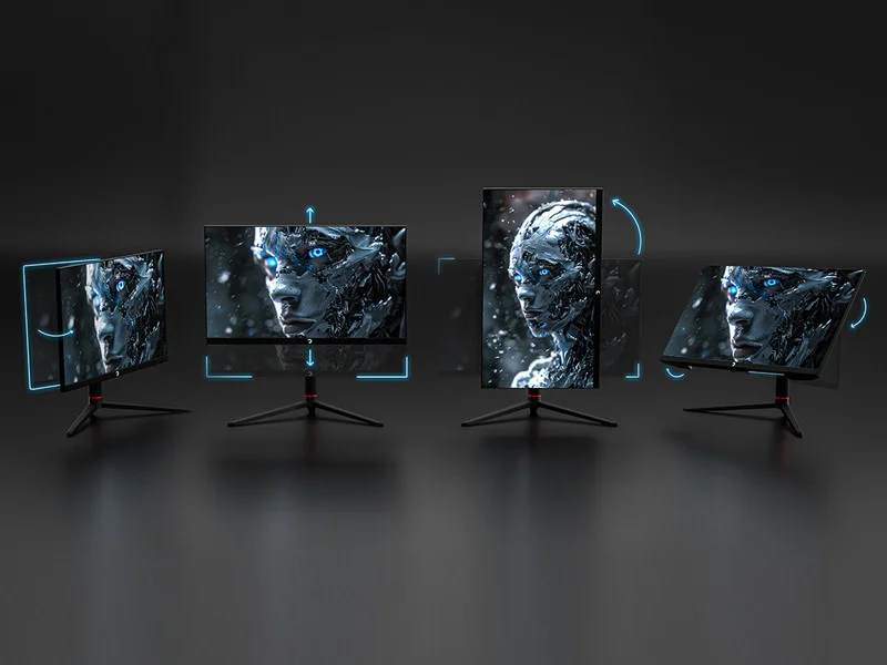 GamePower 24.5″ Scorp S10 RGB 500HZ 0.2MS FHD Flat FAST IPS Pivot HDR400 Speaker Gaming Monitör (Sıfır Ölü Piksel Garantili)