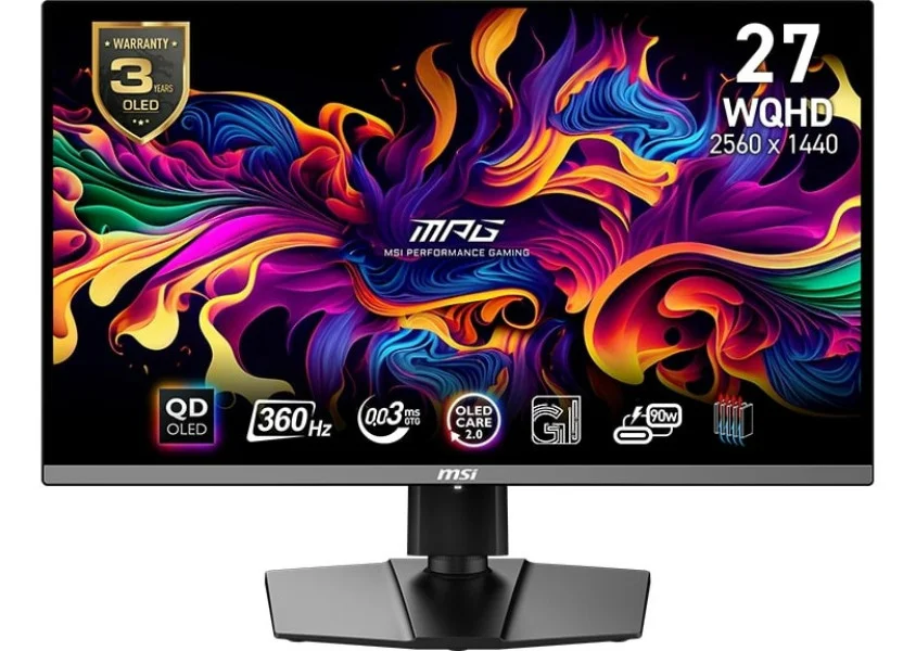 MSI 26.5” MPG 271QRX QD-OLED 2560x1440 (WQHD) Monitör