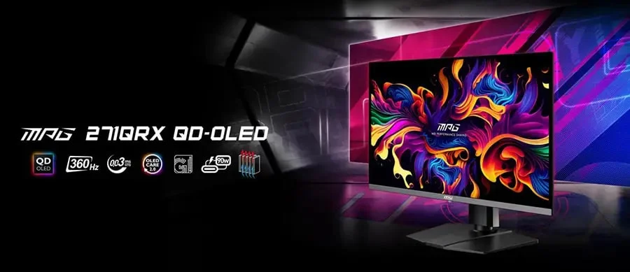 MSI 26.5” MPG 271QRX QD-OLED 2560x1440 (WQHD) Monitör