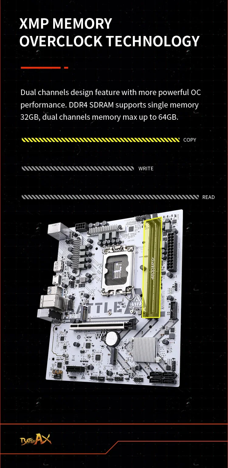 COLORFUL BATTLE-AX B760-M-T-PRO V20 DDR4 4800MHz mATX Gaming (Oyuncu) Anakart
