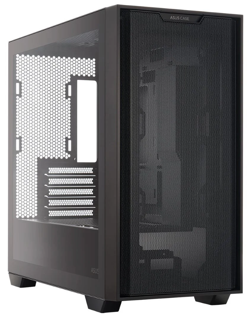 ASUS A21 Plus ARGB Temperli Cam USB 3.2 mATX Mesh Siyah Mid Tower Gaming Kasa