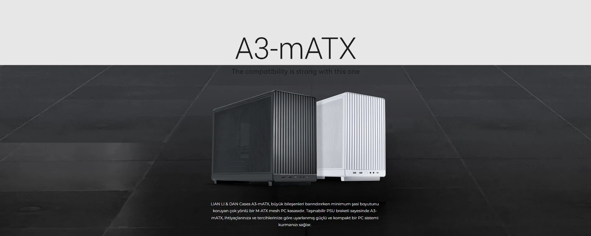 Lian Li Dan Case A3 Siyah M-ATX Mini-Tower Kasa