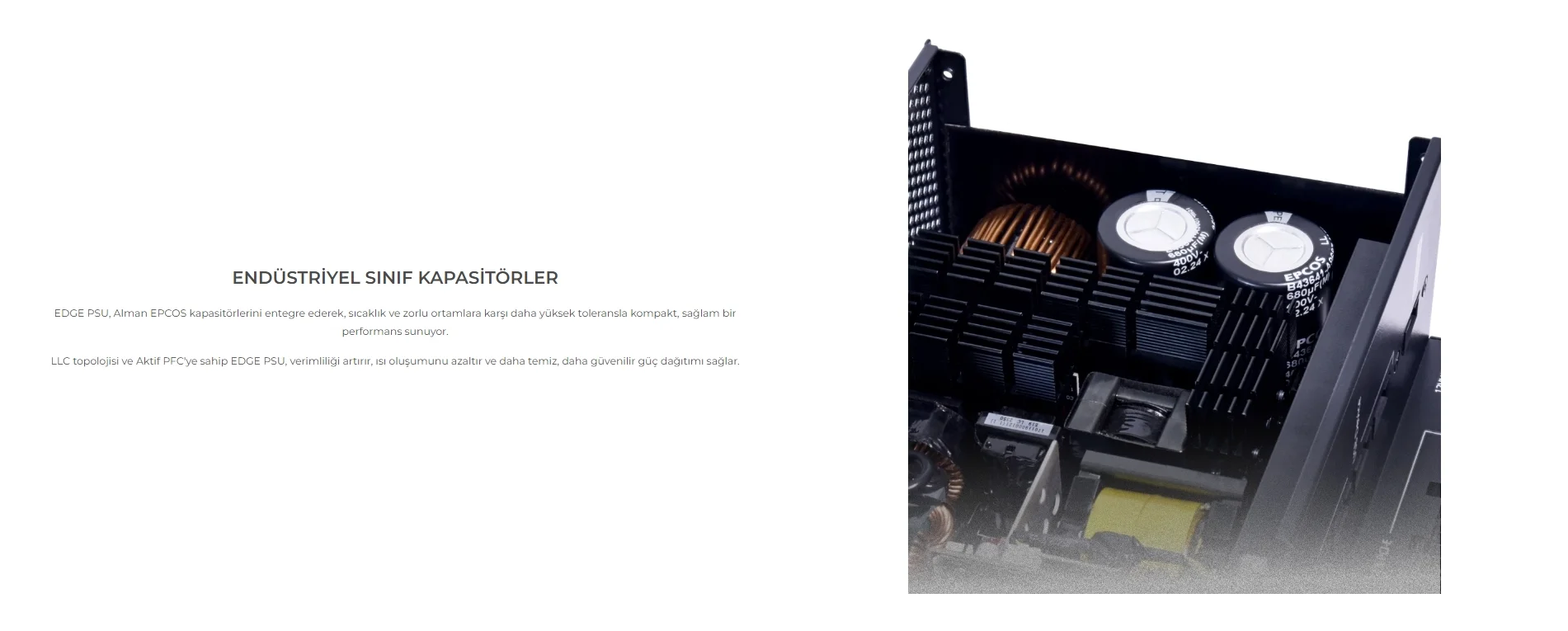 Lian Li Edge 1000 Siyah 1000W 80+ Platinum ATX Power Supply