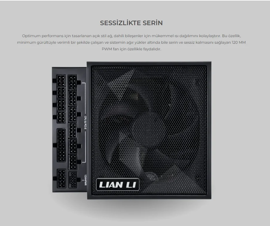 Lian Li Edge 1000 Siyah 1000W 80+ Platinum ATX Power Supply