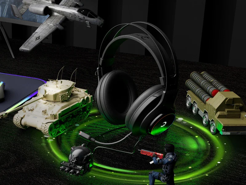 GamePower Kugon Siyah 7.1 Surround Rainbow Gaming Kulaklık