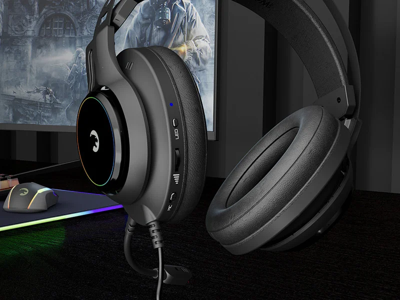 GamePower Kugon Siyah 7.1 Surround Rainbow Gaming Kulaklık