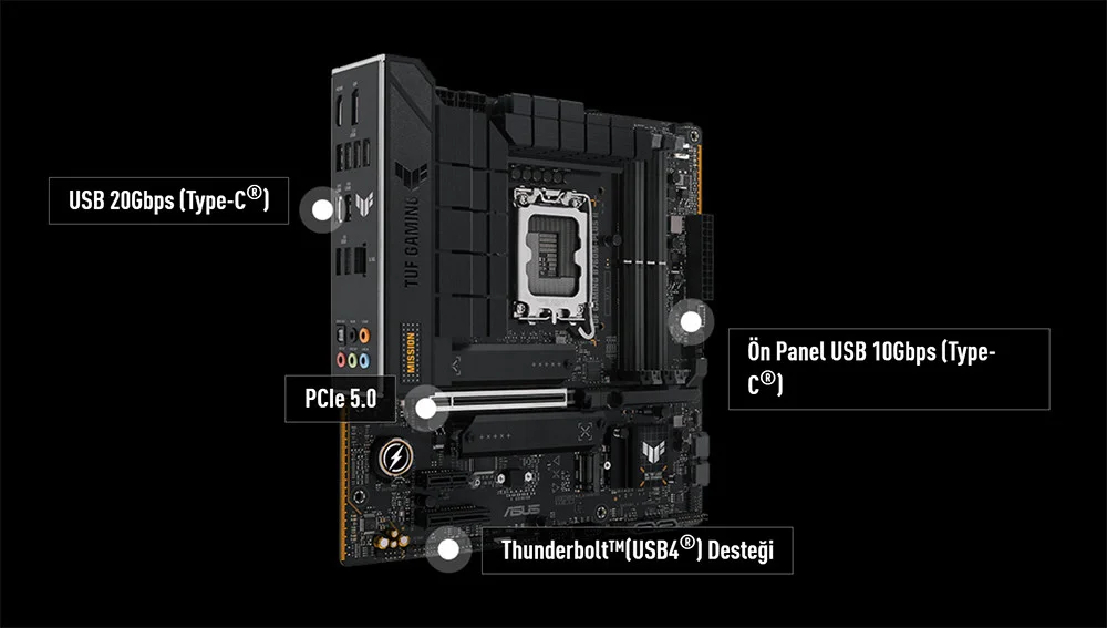 ASUS TUF Gaming B760M-Plus II Gaming Anakart