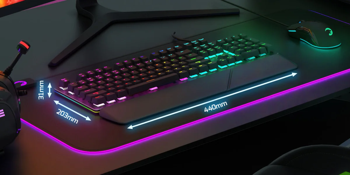 GamePower Calypso V2 RGB Optik Su ve Toza Dayanıklı Mekanik Red Switch USB DIY Gaming Klavye