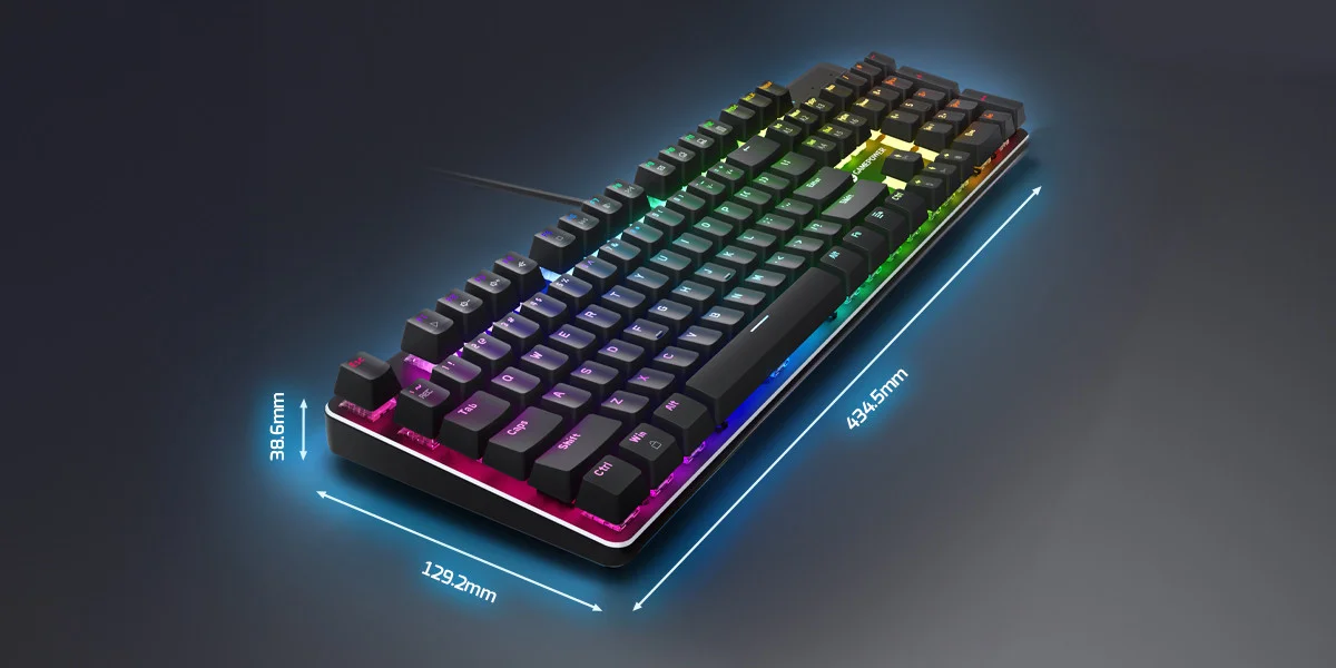 GamePower Ogre RGB 60M Red Switch Türkçe Q USB Mekanik Gaming Klavye