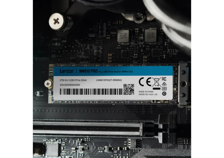 Lexar LNM610 PRO LNM610P002T-RNNNG 2TB 3300/2600Mb/s M.2 SSD Disk