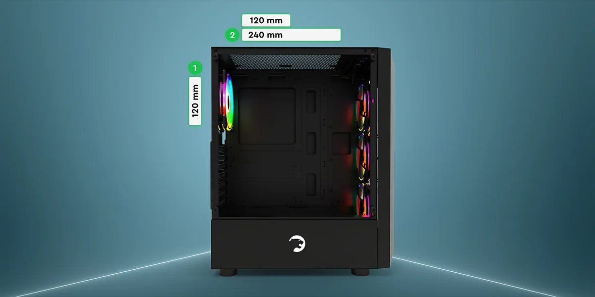 GamePower Eclipse 4*120mm A-RGB Fan Gaming Kasa 