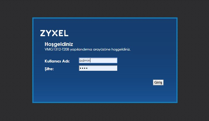 Modem Yönetici Arayüzüne Erişin