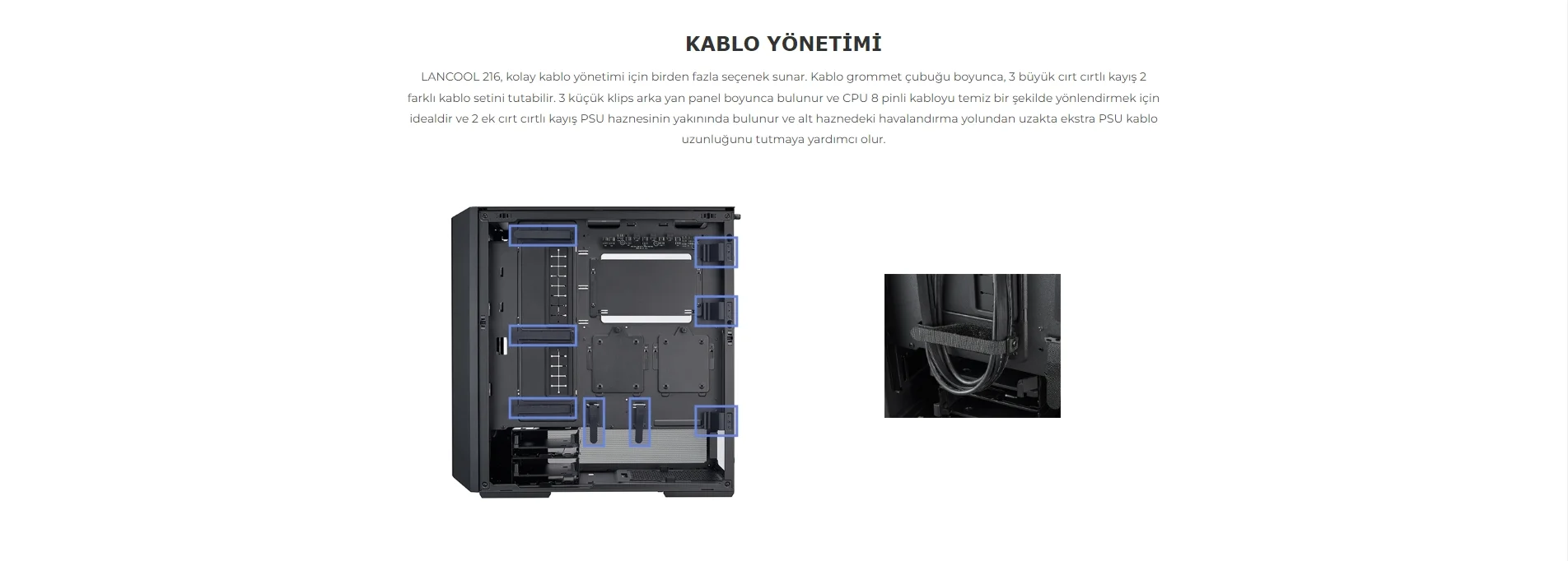 Lian Li Lancool 216 Mesh Beyaz ARGB Mid-Tower E-ATX Gaming Kasa