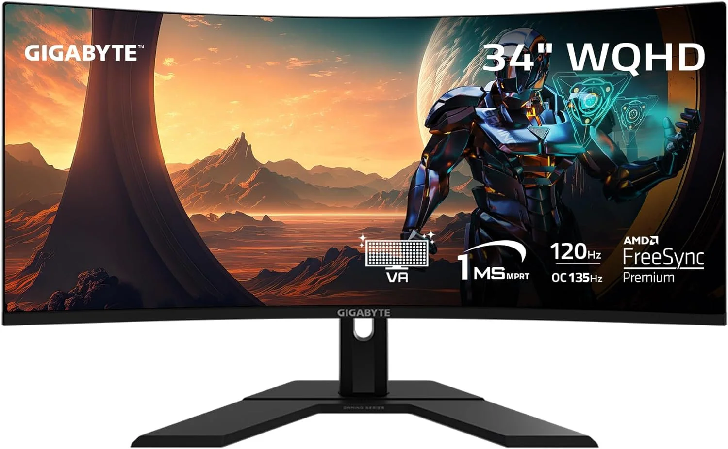 Gigabyte 34″ GS34WQC 120Hz 1ms WQHD Gaming Monitör 