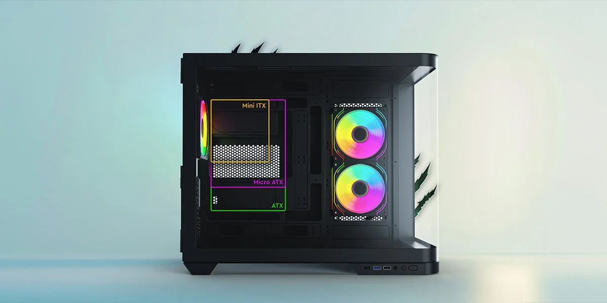 GamePower Warcry Vertex ARGB Kavisli Temper Cam Type-c Atx Gaming Kasa