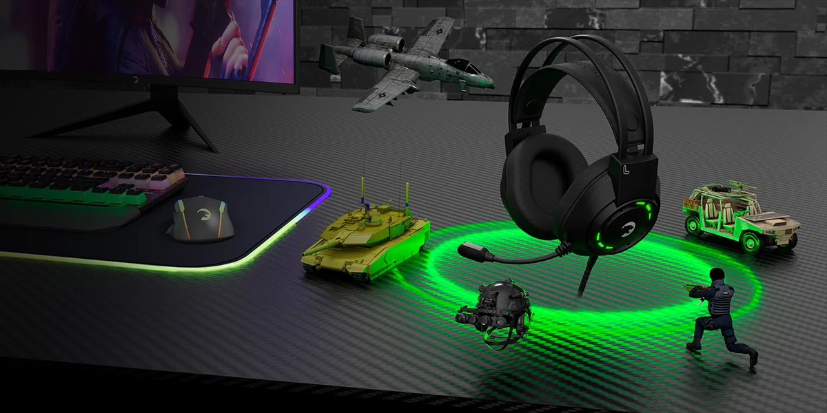 Gamepower Voldon X ENC 3.5mm Jak Kablolu Oyuncu Kulaküstü Kulaklık