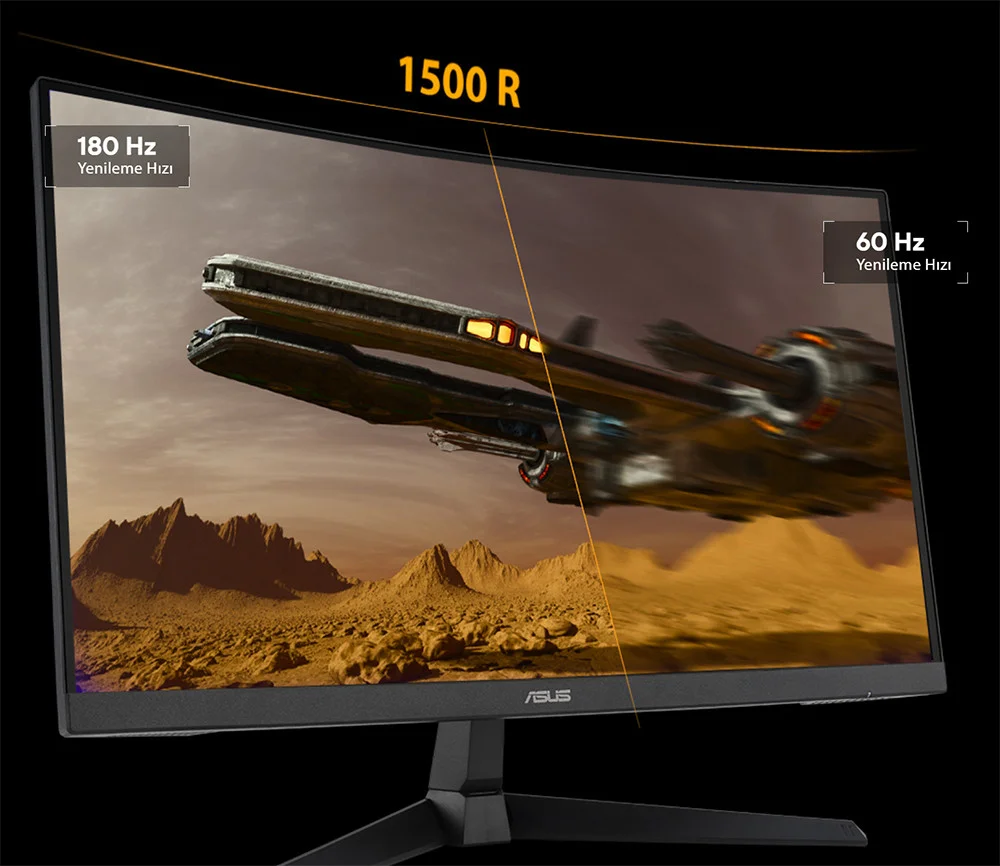 ASUS TUF Gaming VG27VQ3B 27″ 1ms 180Hz Curved VA FHD Gaming Monitör 