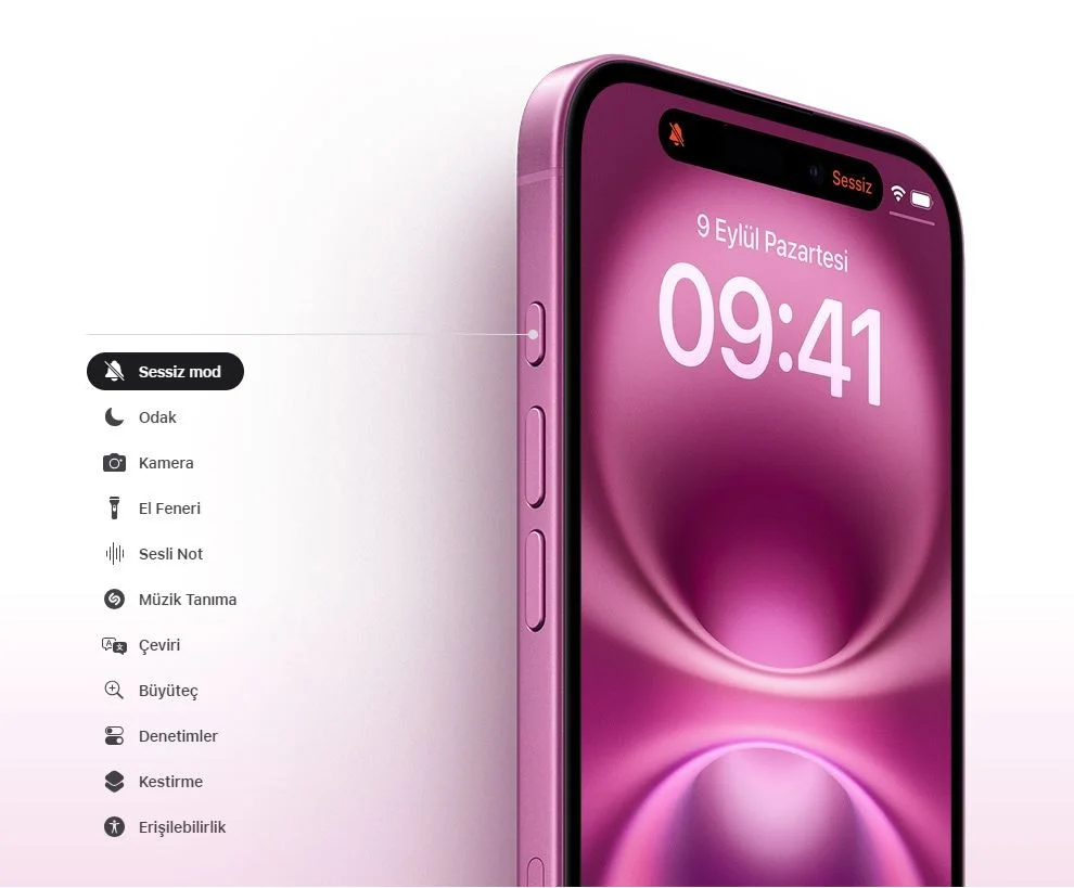 iPhone 16 512GB MYEK3TU/A Siyah Cep Telefonu - Apple Türkiye Garantili