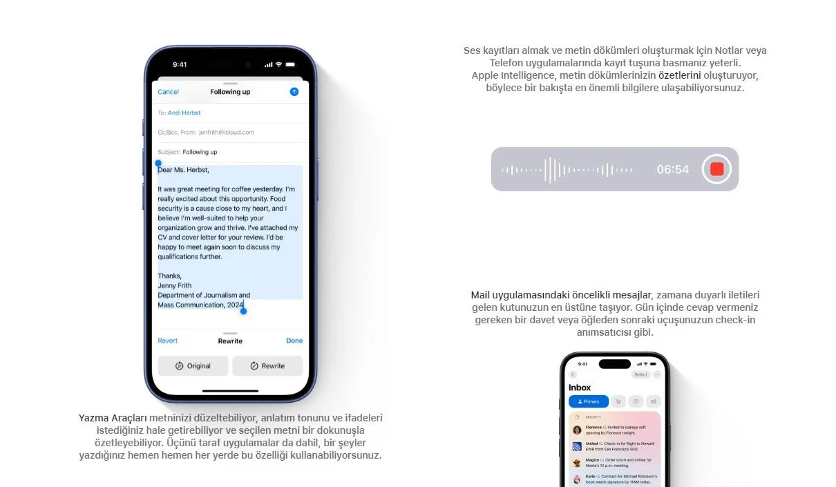 iPhone 16 512GB MYEK3TU/A Siyah Cep Telefonu - Apple Türkiye Garantili