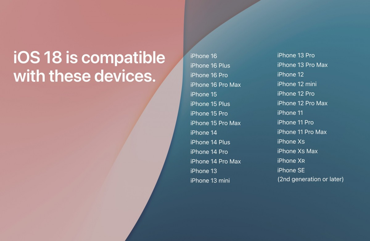 iOS 18'in uyumlu olacağı cihazlar