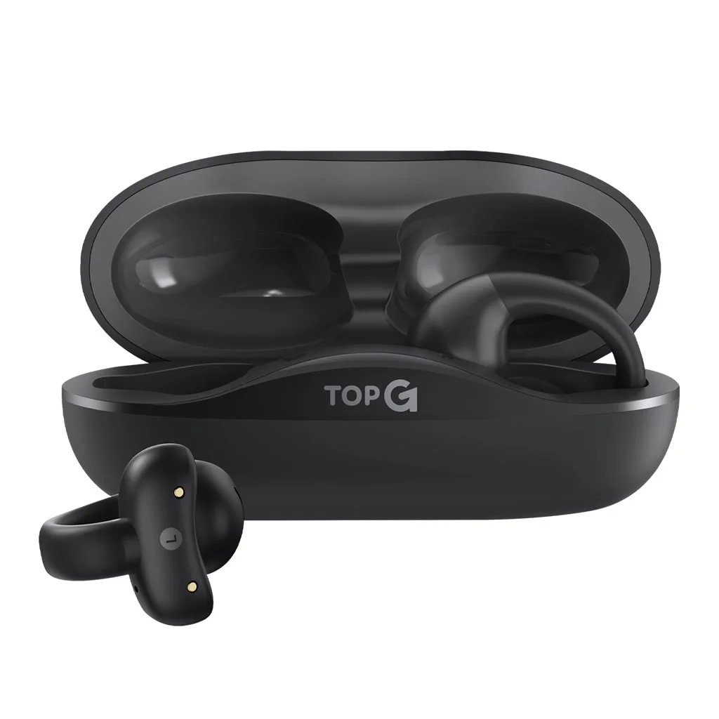TopG Vox Q4 Ear Clip Bej Kulak İçi Bluetooth Kulaklık