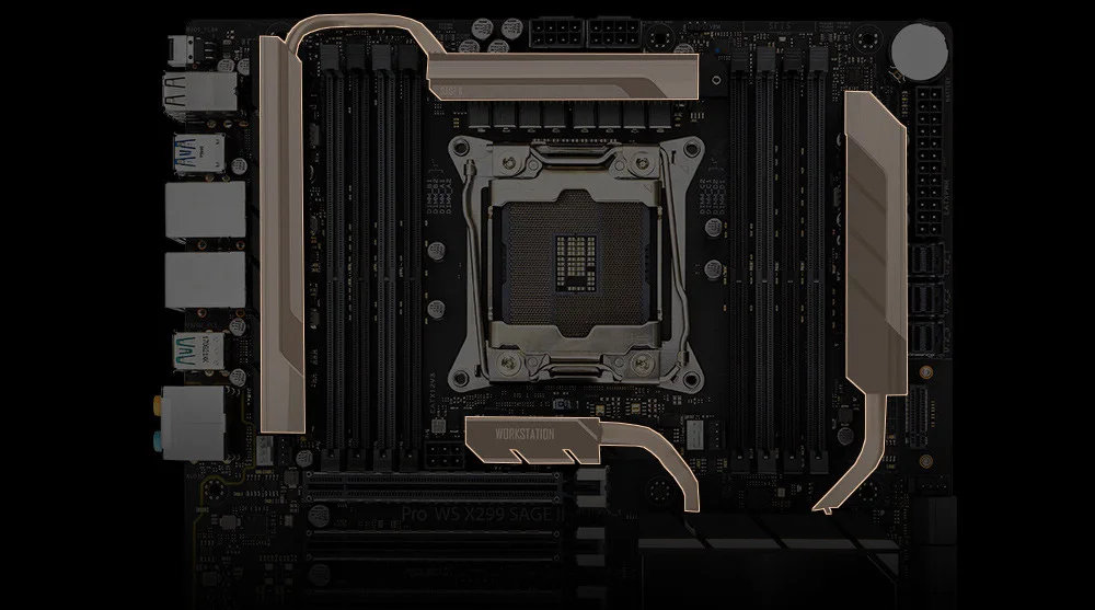 ASUS PRO WS X299 SAGE II Intel X299 LGA2066 DDR4  Anakart