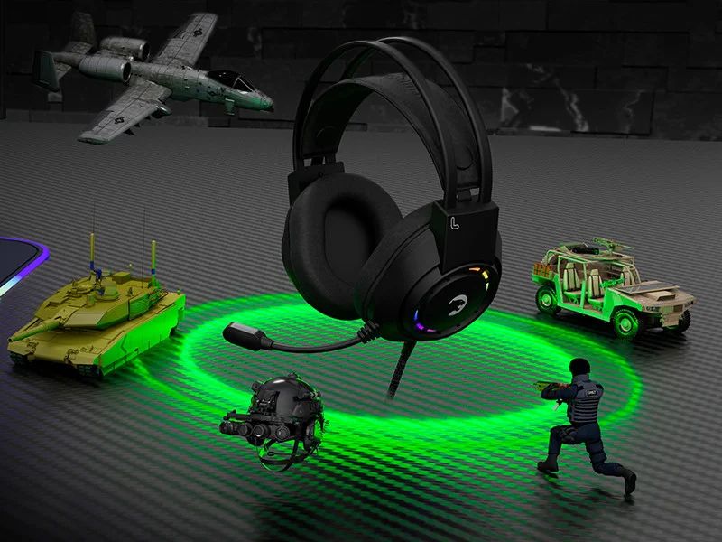 GamePower Voldon Siyah 7.1 Surround Rainbow Gaming Kulaklık
