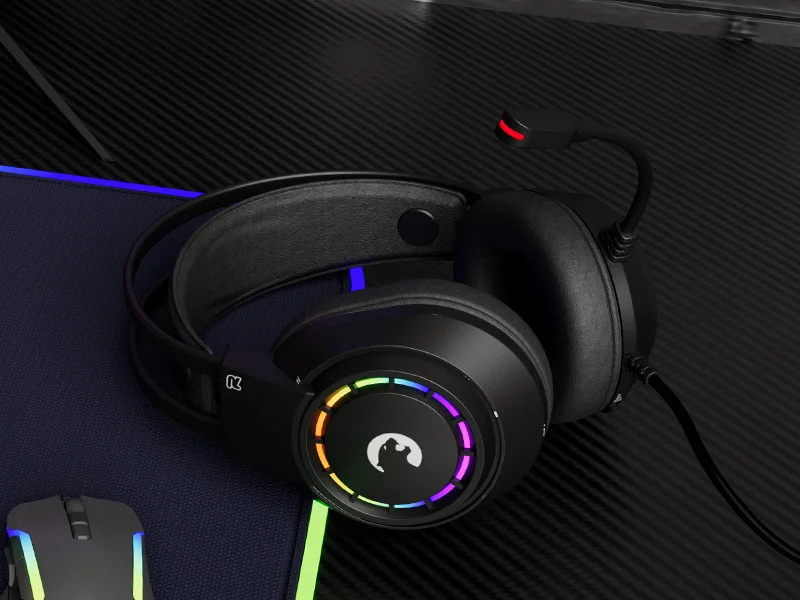 GamePower Voldon Siyah 7.1 Surround Rainbow Gaming Kulaklık