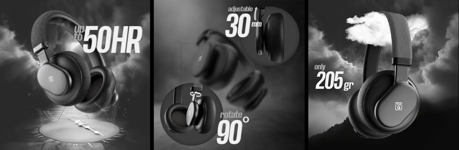 TopG Vox Sport Beat ANC Bluetooth Kulaklık (Hardcase Çanta Hediyeli)