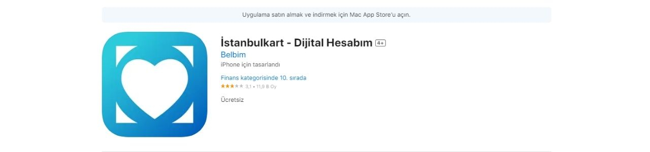 ios için istanbul kart uygulaması