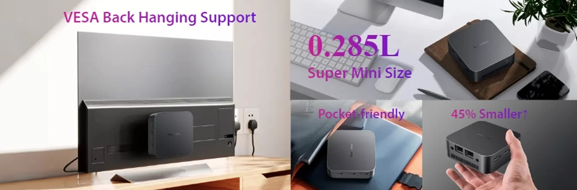 Blackview MP80 MiniPC Intel N97 3.4Ghz/16GB/512GB M.2/Win11 Pro