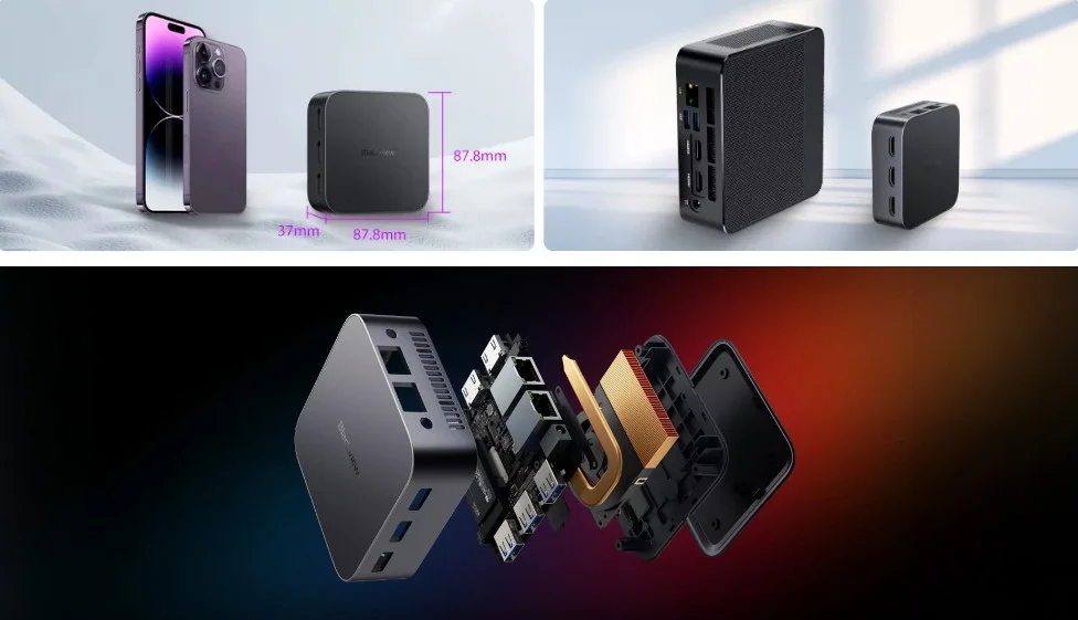 Blackview MP80 MiniPC Intel N97 3.4Ghz/16GB/512GB M.2/Win11 Pro