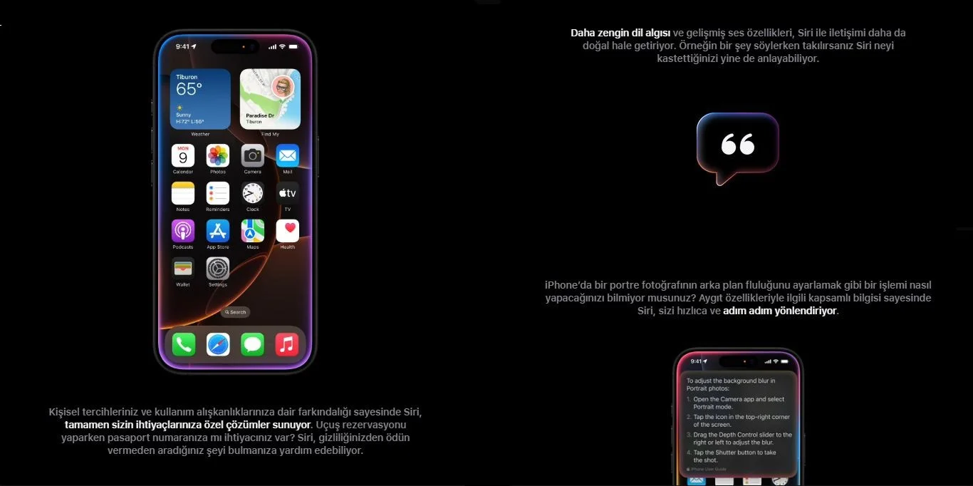 iPhone 16 Pro 128GB MYND3TU/A Siyah Titanyum Cep Telefonu - Apple Türkiye Garantili
