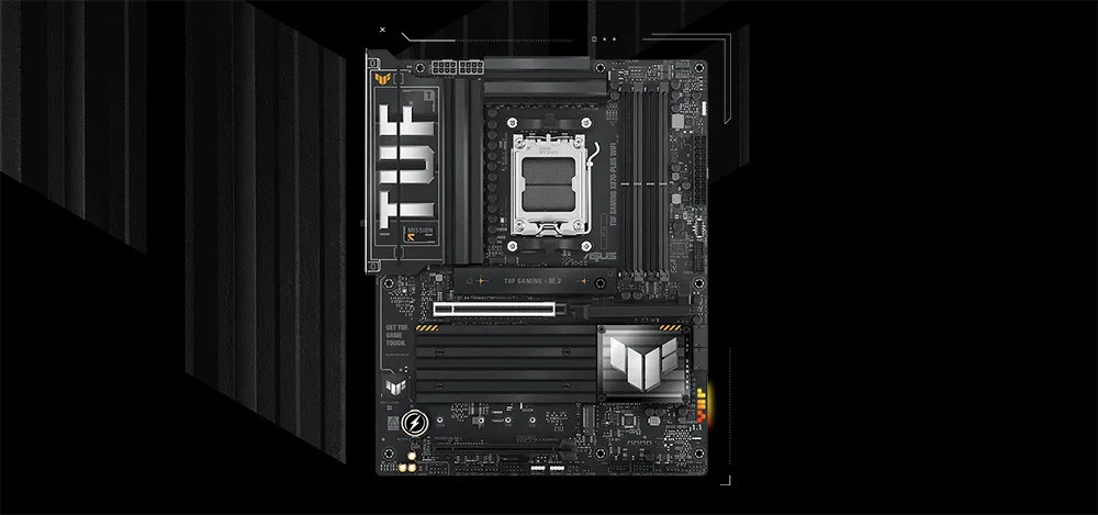 ASUS TUF GAMING X870-PLUS WIFI AMD X870 Soket AM5 DDR5 8000+(OC)MHz ATX Gaming Anakart